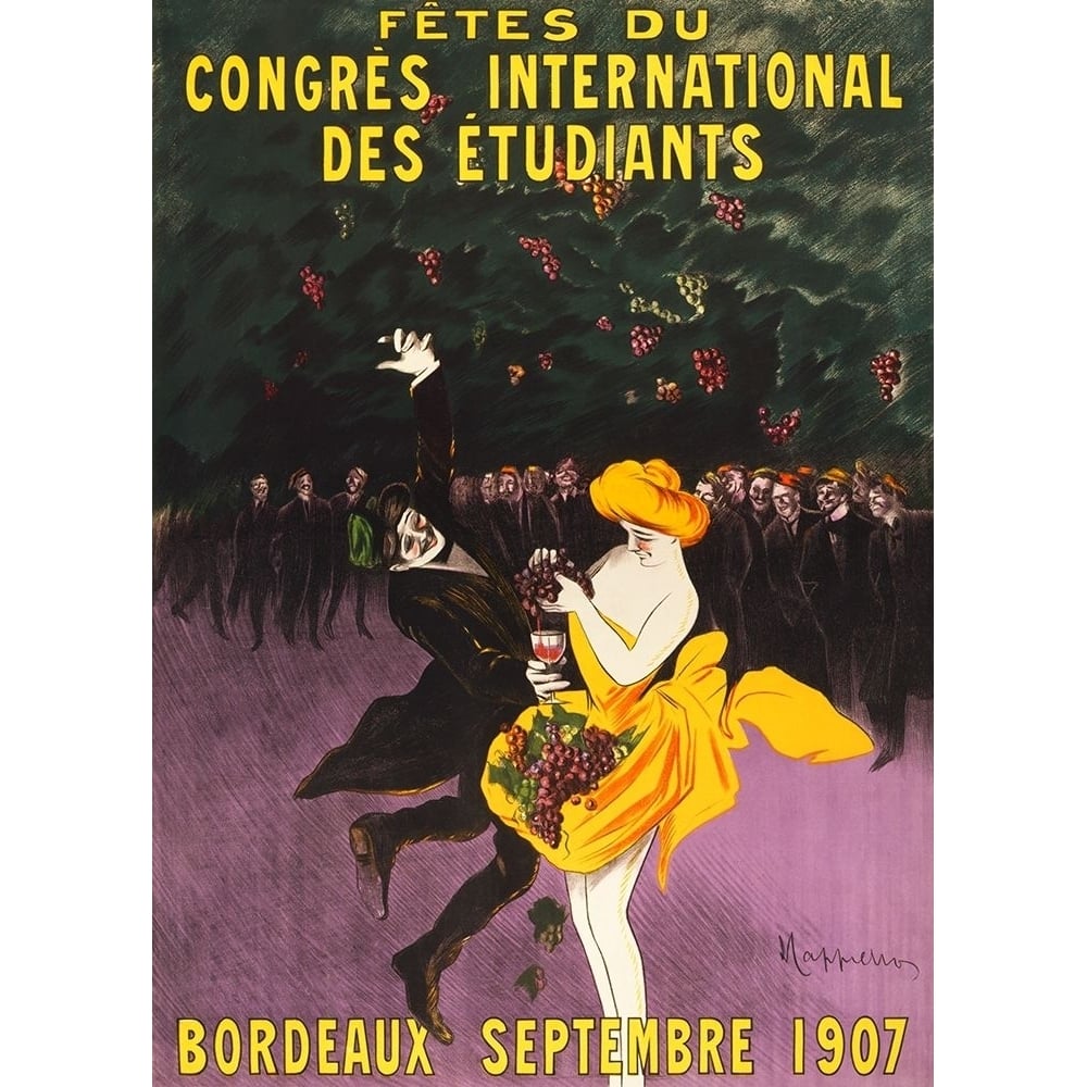 Celebrations of the international student congress-Bordeaux by Leonetto Cappiello-VARPDX63776 Image 1