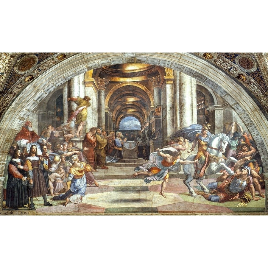 The Expulsion of Heliodorus from the Temple Poster Print - Raphael-VARPDX63934 Image 1