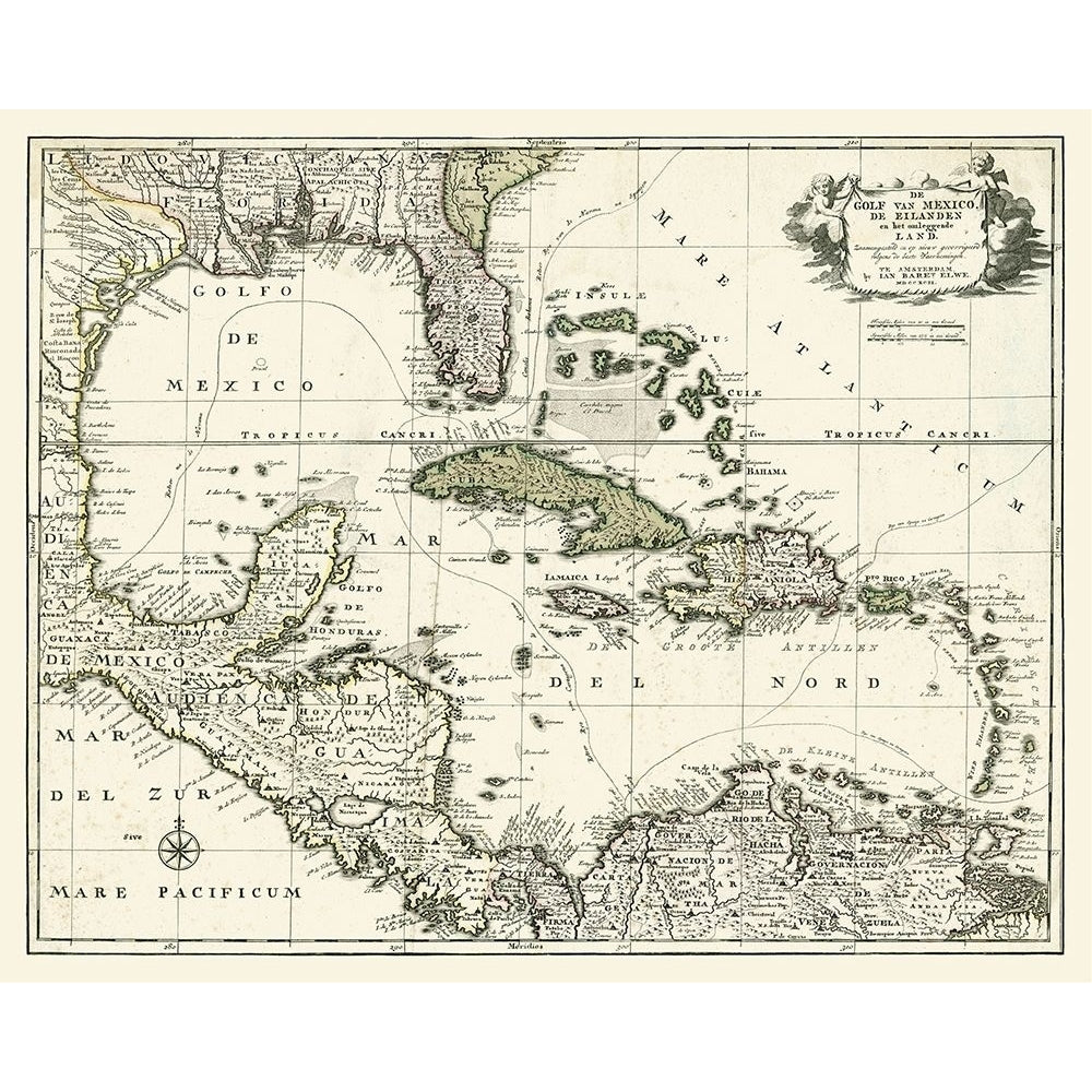 Map of the Gulf of Mexico Poster Print - unknown-VARPDX64365Z Image 1