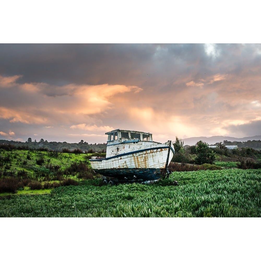 Vintage Boat-Port Sonoma Marina in Petaluma-California by Carol Highsmith-VARPDX64473 Image 1