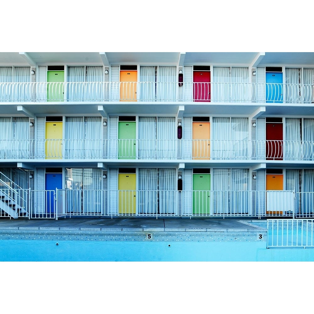 Colorful Historic Motel in Wildwood- Jersey by Carol Highsmith-VARPDX64467 Image 1