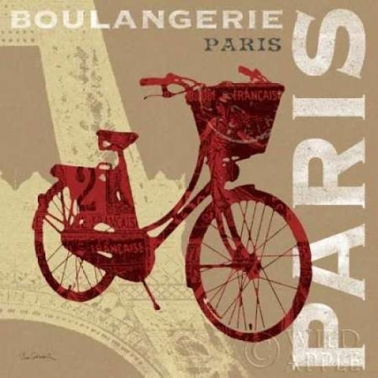 Cycling in Paris Poster Print by Sue Schlabach-VARPDX6465 Image 1