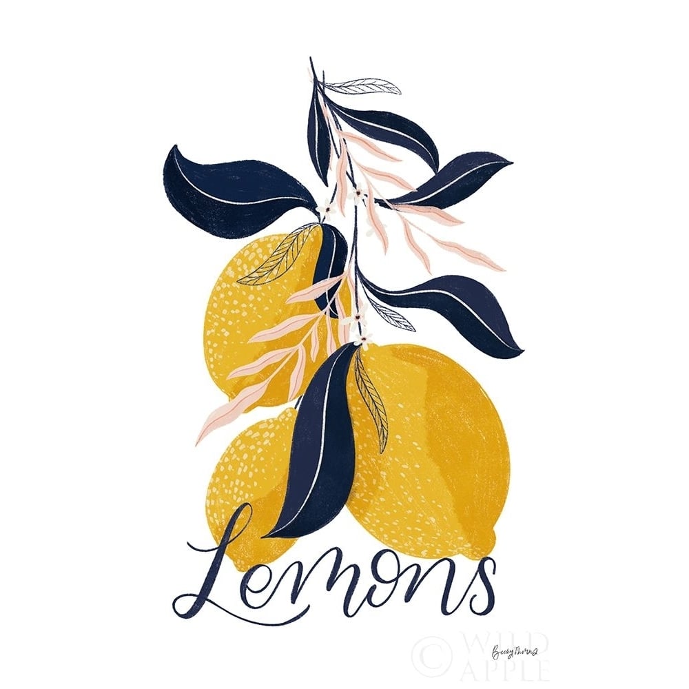 Lemons I Poster Print by Becky Thorns-VARPDX64702 Image 1