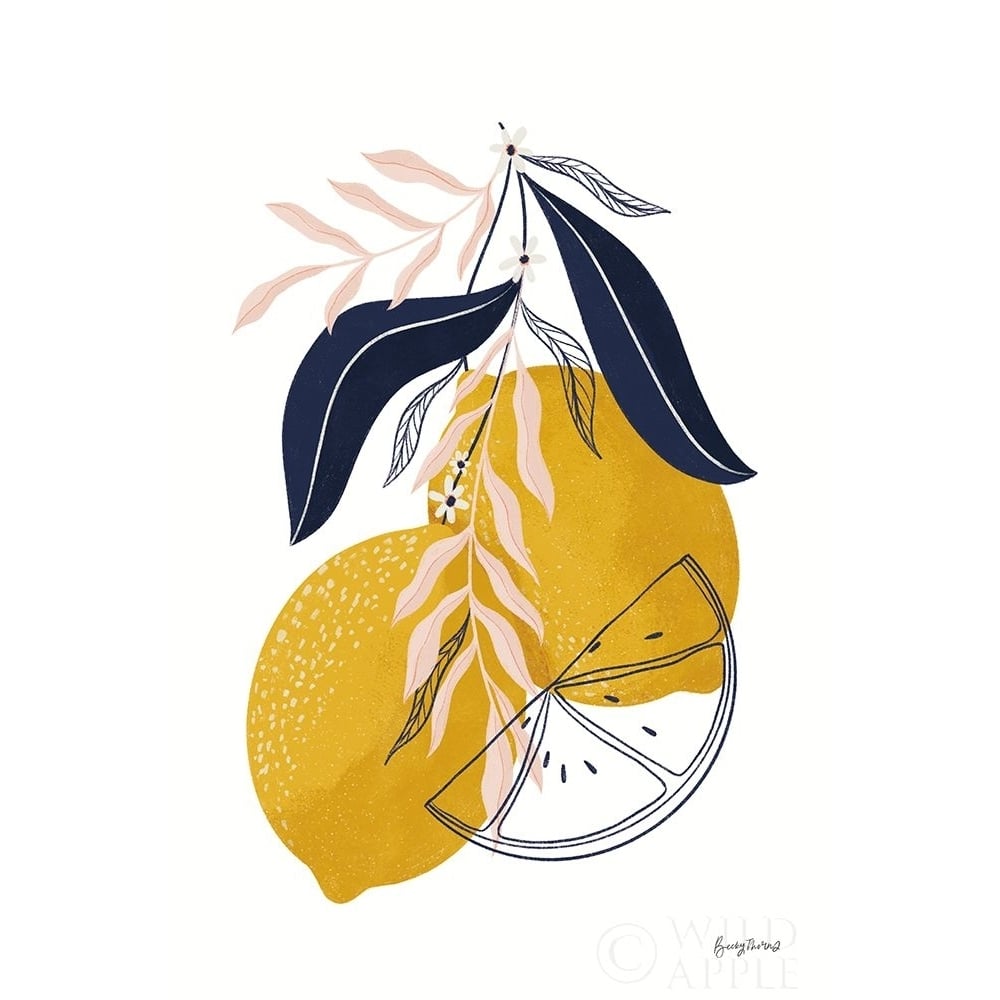 Lemons II Poster Print by Becky Thorns-VARPDX64703 Image 1