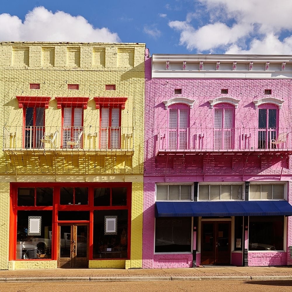 Yazoo City-Mississippi in bold-Carribeanesque colors Poster Print - Carol Highsmith-VARPDX64752 Image 1