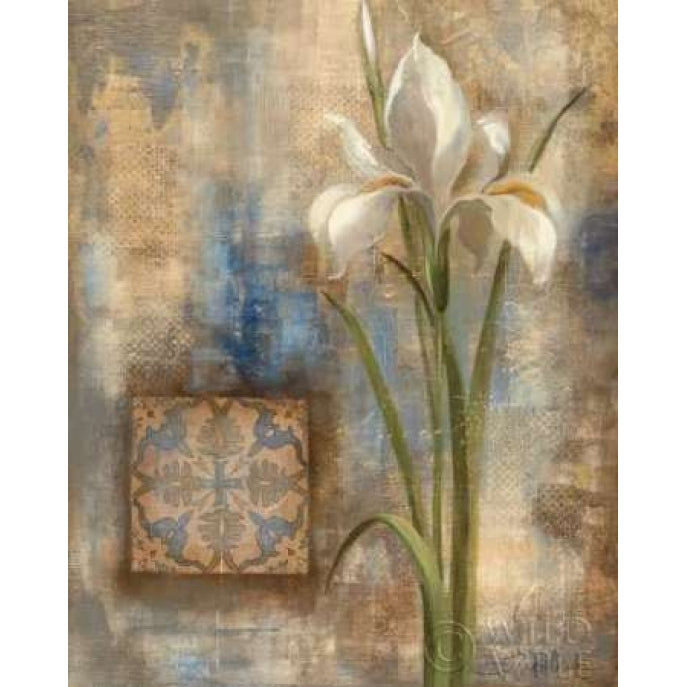 Iris and Tile Poster Print by Silvia Vassileva-VARPDX6479 Image 2