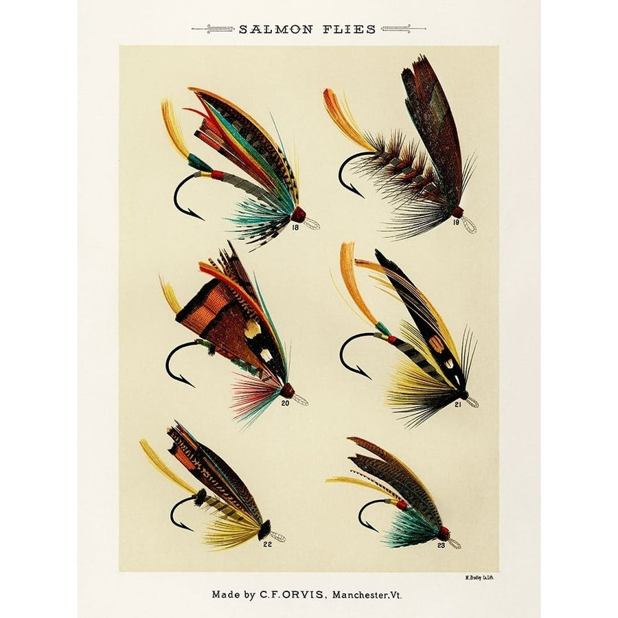 Salmon Fishing Flies II from Favorite Flies and Their Histories Poster Print - Mary Orvis Marbury-VARPDX65034 Image 1