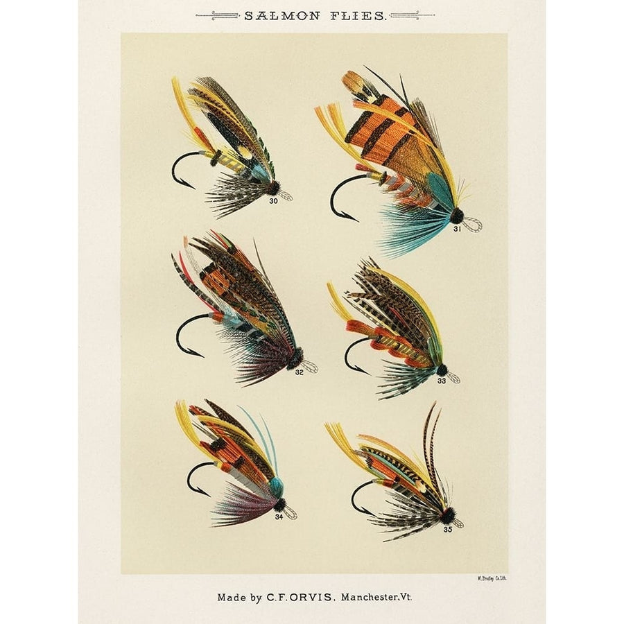 Salmon Fishing Flies I from Favorite Flies and Their Histories Poster Print - Mary Orvis Marbury-VARPDX65033 Image 1