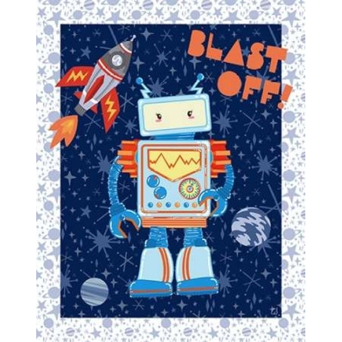 Blast Off Robot Poster Print by Christina Skapriwsky-VARPDX650SKA1000 Image 1