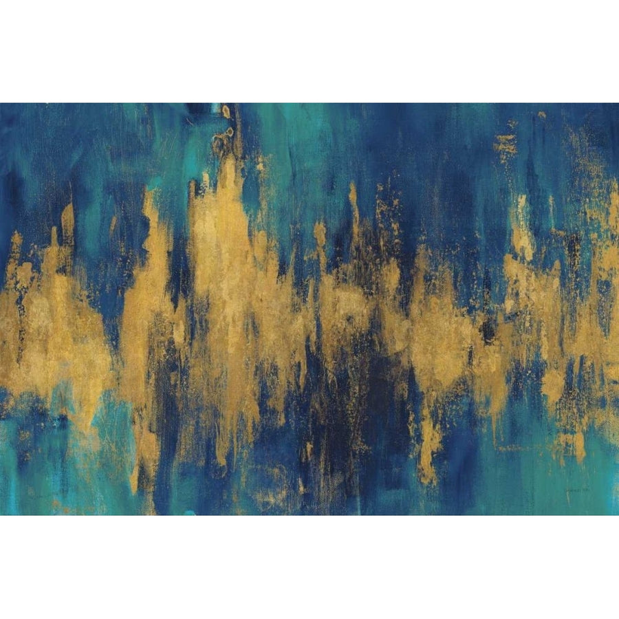 Blue and Gold Abstract Crop by Danhui Nai-VARPDX65135 Image 1