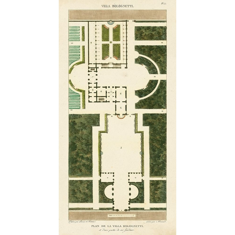 Plan de la Villa Bolognetti Poster Print - Bonnard-VARPDX65278Z Image 1