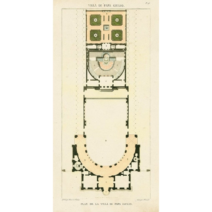 Plan de la Villa di Papa Guilio Poster Print - Bonnard-VARPDX65280Z Image 1