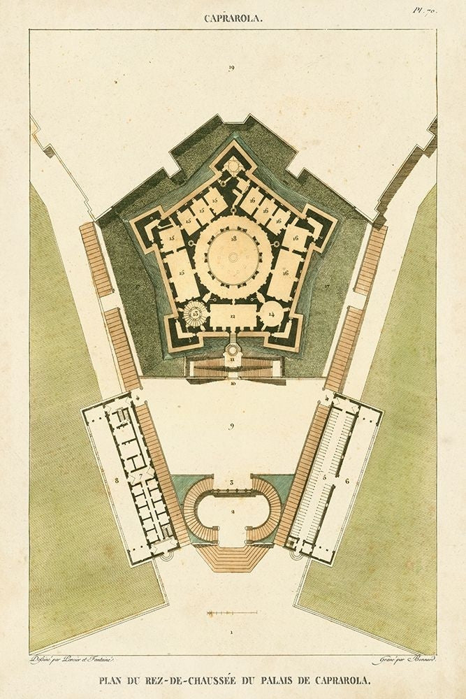 Plan du Rez De Chaussee du Palais Poster Print - Bonnard-VARPDX65281Z Image 1