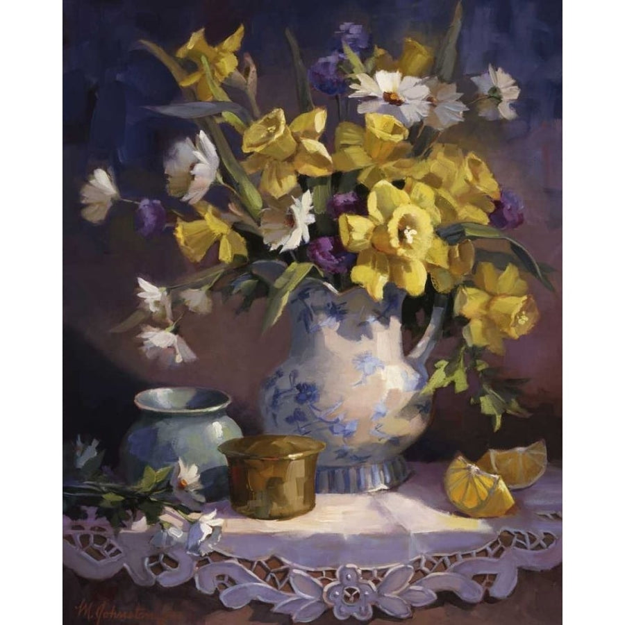 Daffodils and Lace Poster Print - Maxine Johnston-VARPDX65353Z Image 1