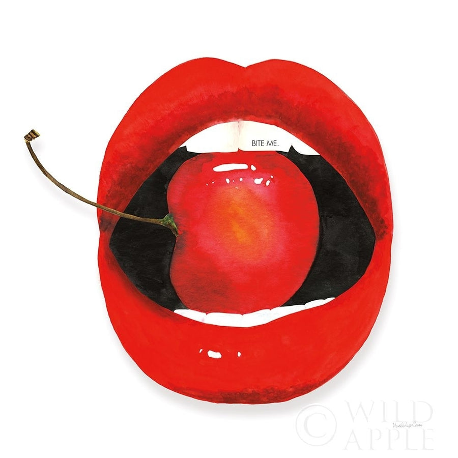 Cherry Lips Poster Print by Mercedes Lopez Charro-VARPDX65694 Image 1