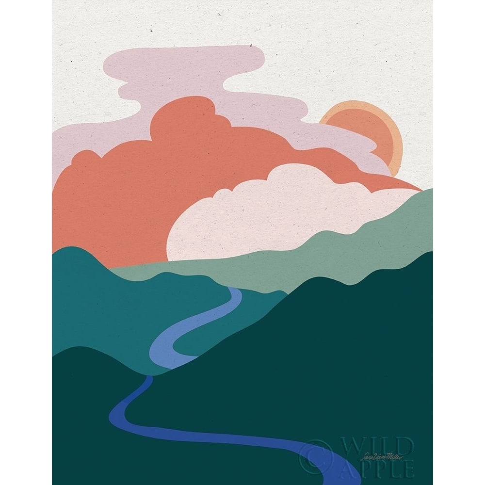 Hills and Valleys I Light Poster Print by Sara Zieve Miller-VARPDX65710 Image 1