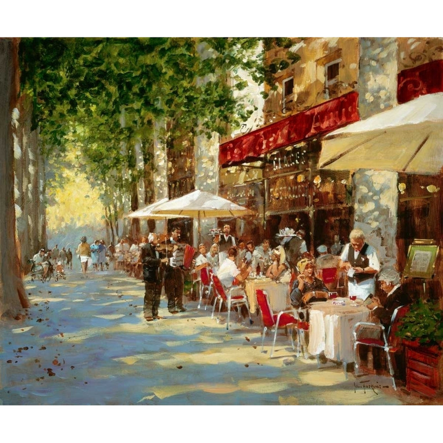 Cafe Apres-Midi Poster Print by John Haskins-VARPDX657HAS1002 Image 1