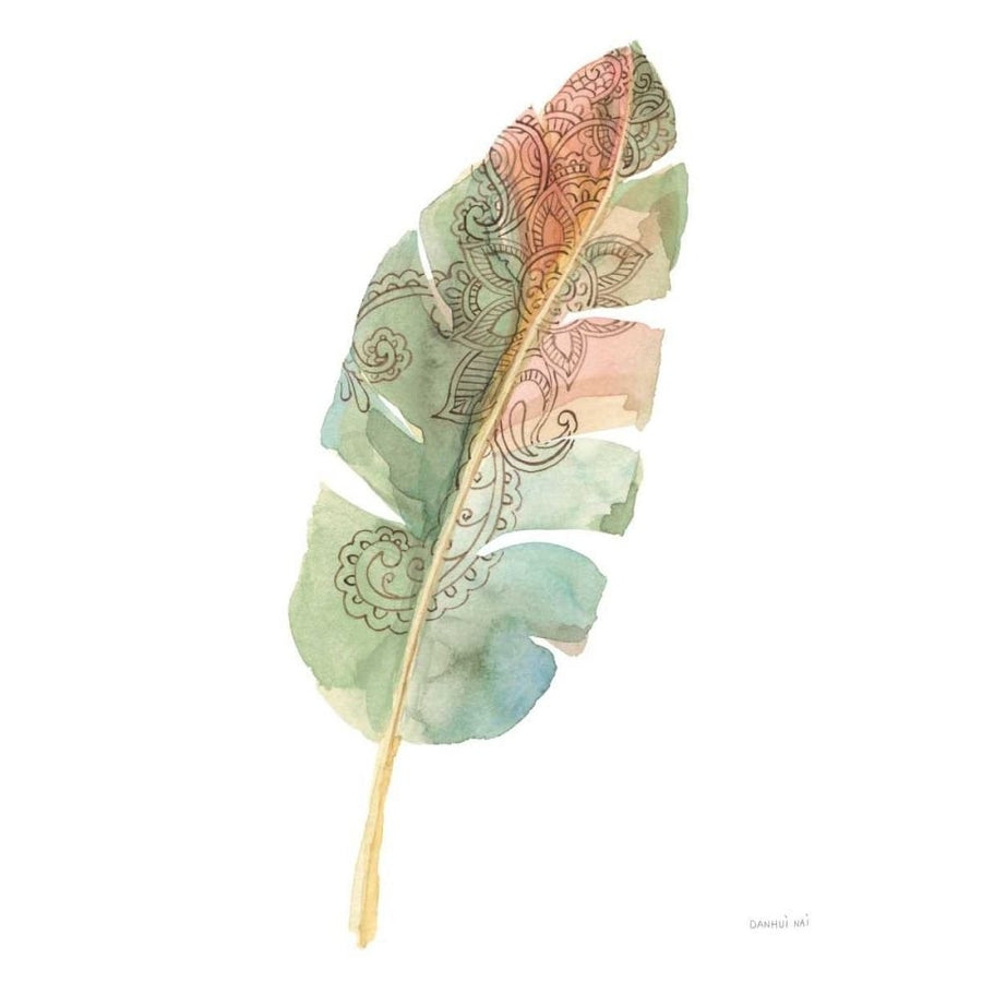 Boho Tropical Leaf I on White by Danhui Nai-VARPDX66116 Image 1