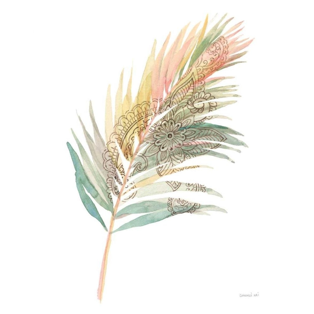 Boho Tropical Leaf III on White by Danhui Nai-VARPDX66118 Image 1