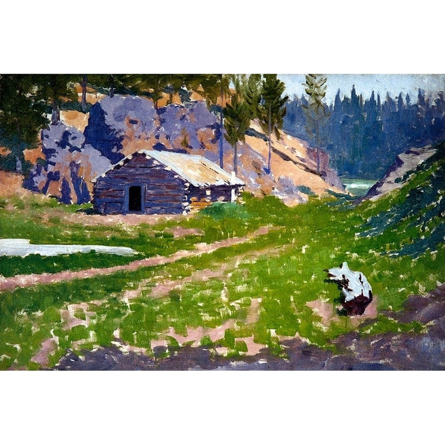 Squatters Cabin Poster Print - Frederic Remington-VARPDX66295 Image 1