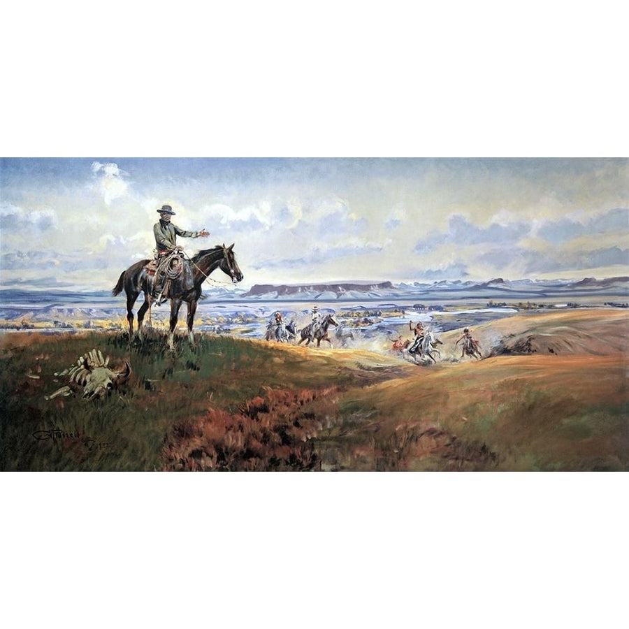 Charles M Russell And His Friends Poster Print - Charles Marion Russell-VARPDX66355 Image 1