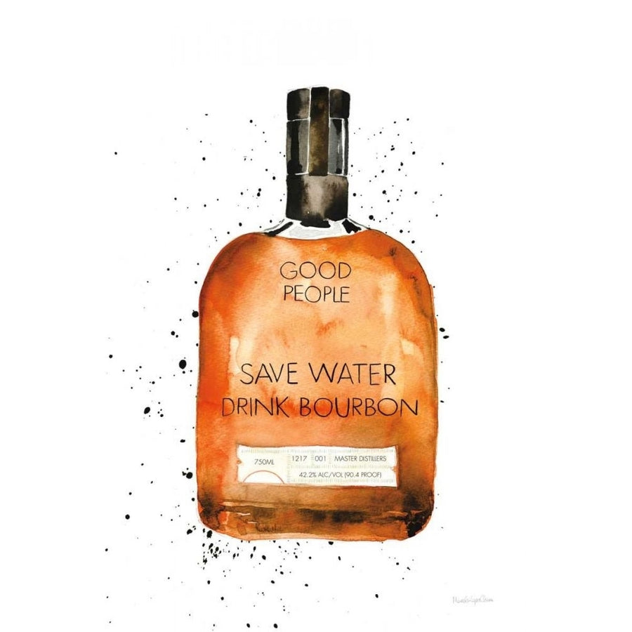 Save Water Drink Bourbon by Mercedes Lopez Charro-VARPDX66450 Image 1