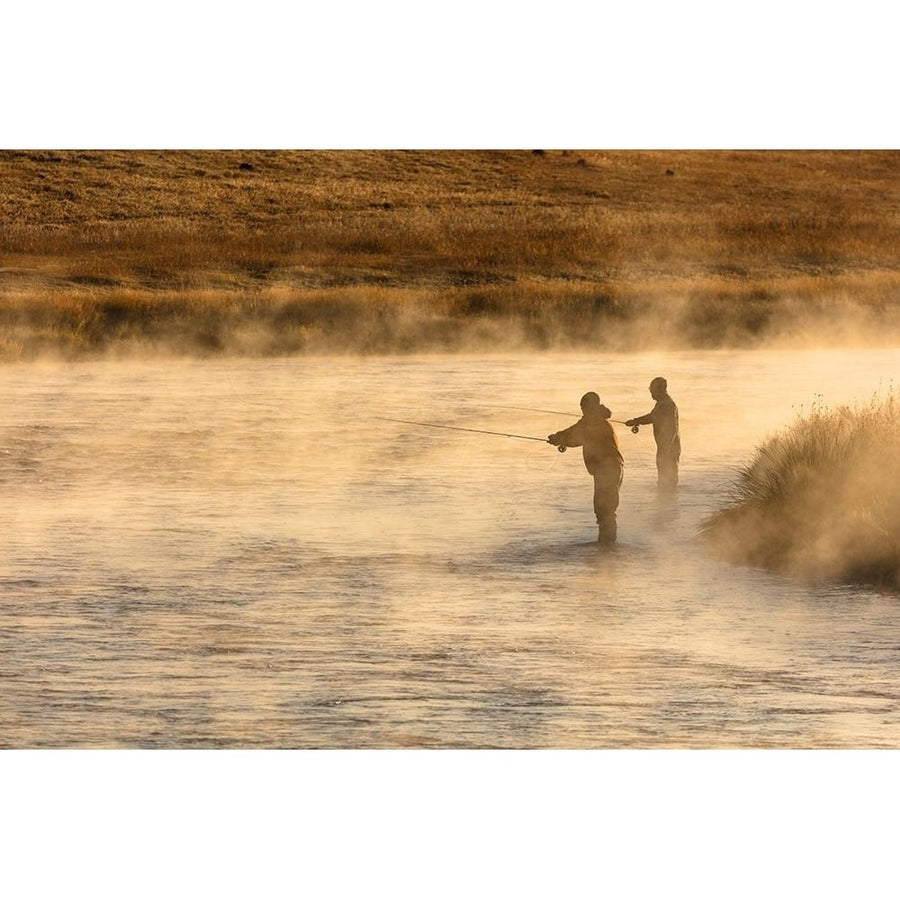 Fall Fishing on the Madison River Yellowstone National Park Poster Print - Jacob W. Frank-VARPDX66686 Image 1