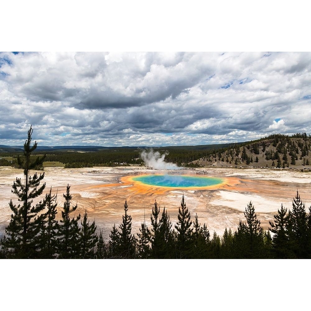 Views from the Grand Prismatic Overlook Trail Yellowstone National Park Poster Print - The Yellowstone Image 1