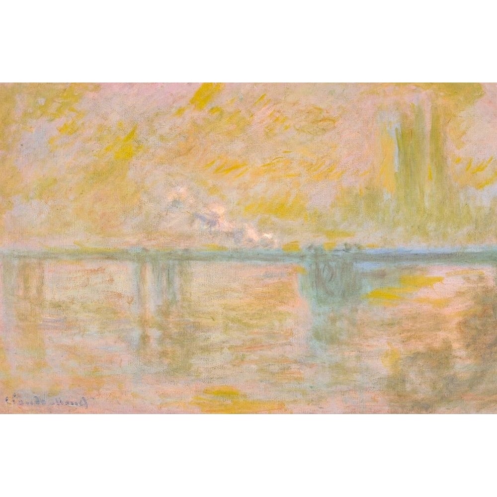 Charing Cross Bridge I 1901 Poster Print - Claude Monet-VARPDX66986 Image 1