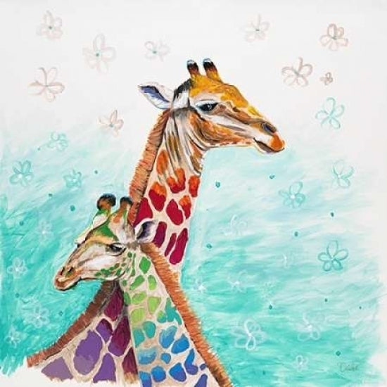 Whimsical Giraffes Poster Print by Walela R.-VARPDX669WAL1000 Image 1