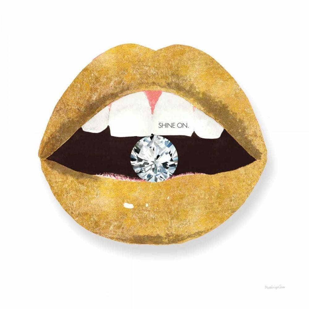 Gold Lips II by Mercedes Lopez Charro-VARPDX67091 Image 1