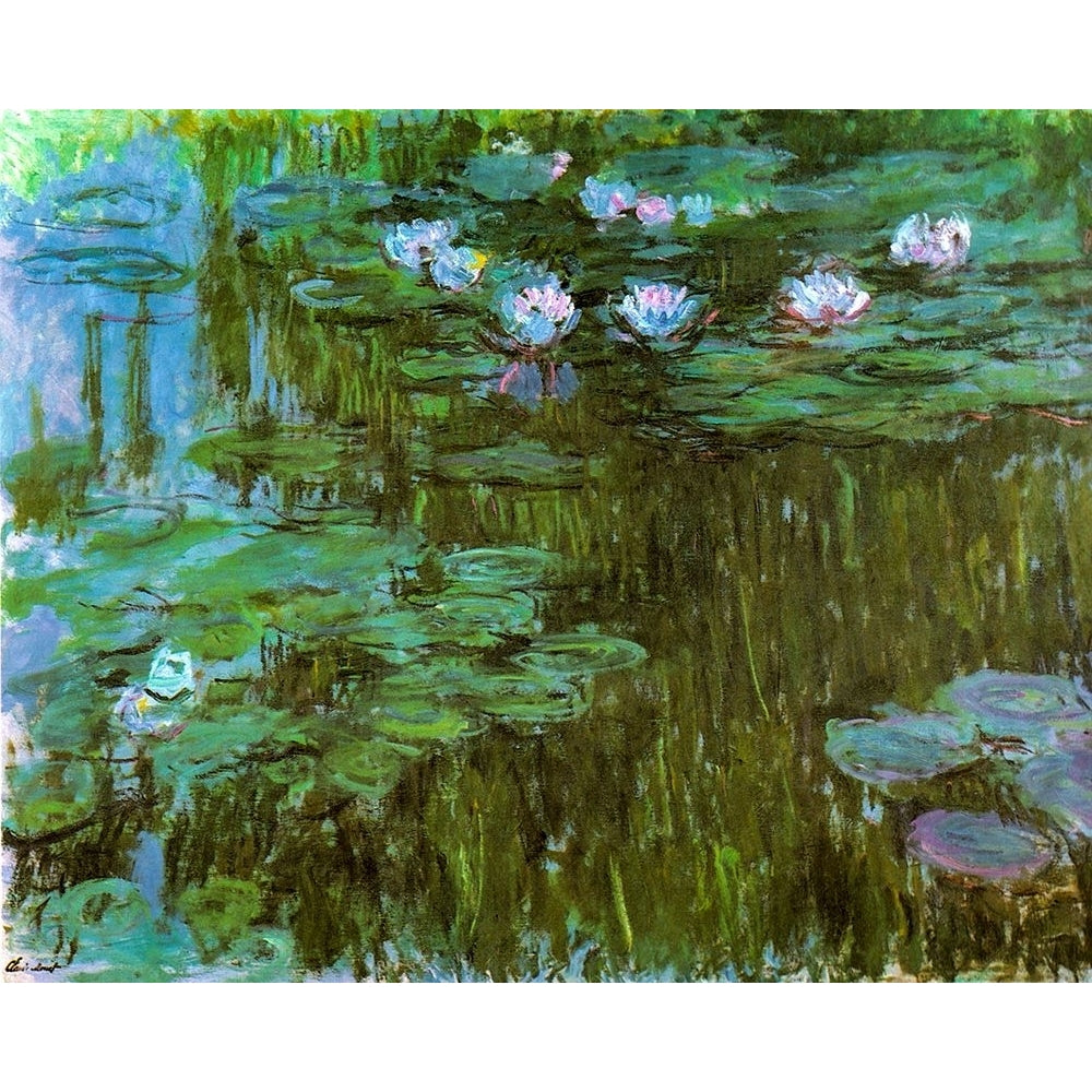 Water-lilies II 1909 Poster Print - Claude Monet-VARPDX67159 Image 1