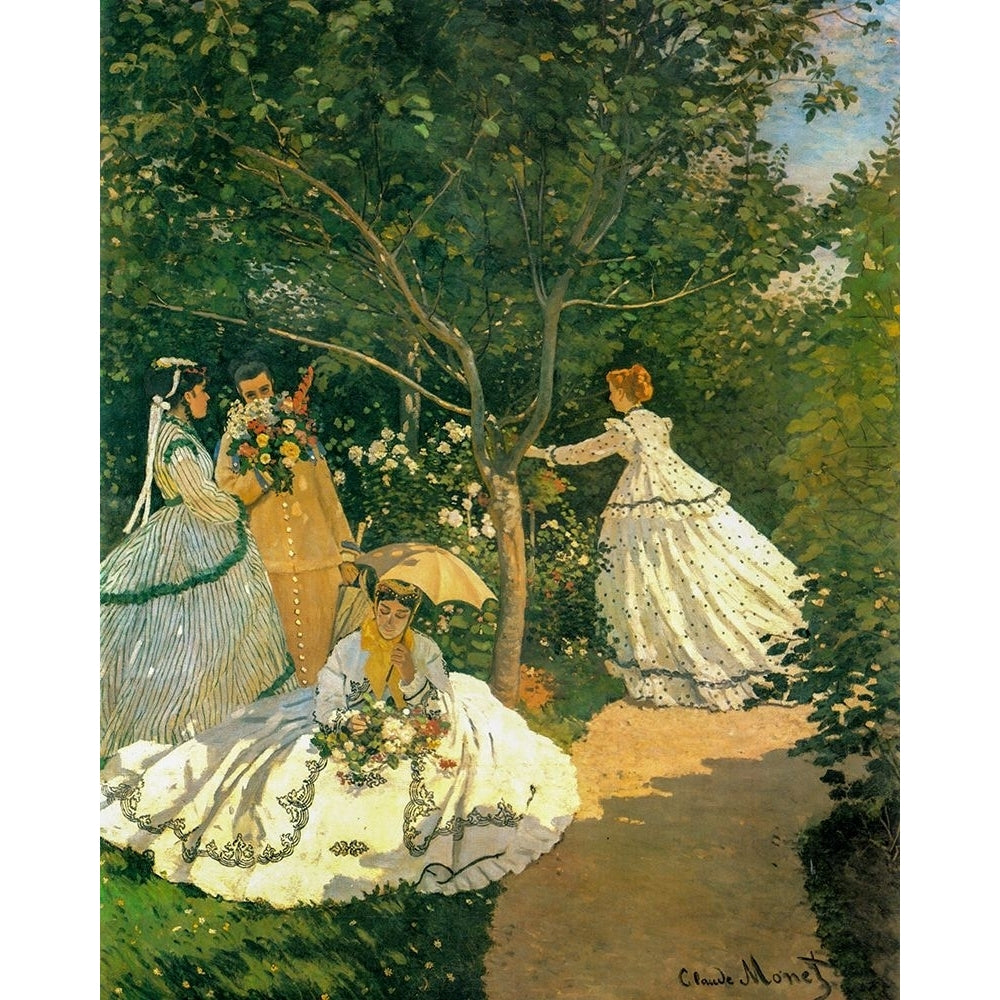 Women in the Garden 1866 Poster Print - Claude Monet-VARPDX67186 Image 1