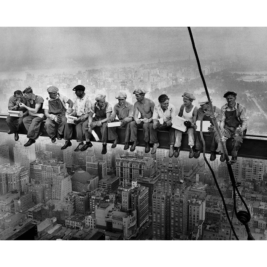 Lunch atop a Skyscraper Poster Print - Vintage Photography-VARPDX67447 Image 1