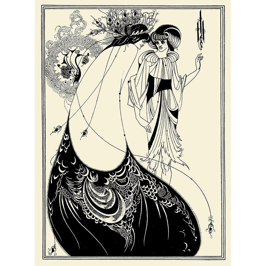 Salome 1894 - Peacock skirt Poster Print - Aubrey Beardsley-VARPDX67634 Image 1