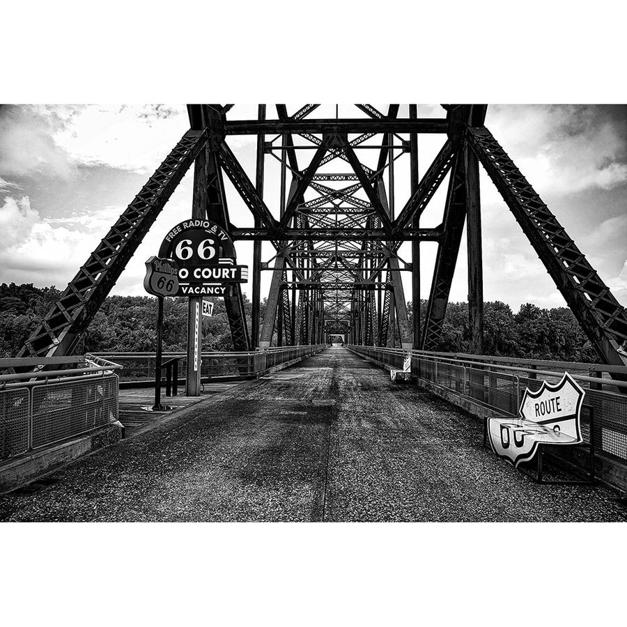 The Old Chain of Rocks Bridge over the Mississippi River Poster Print - Missouri Picture Archive-VARPDX67795 Image 1