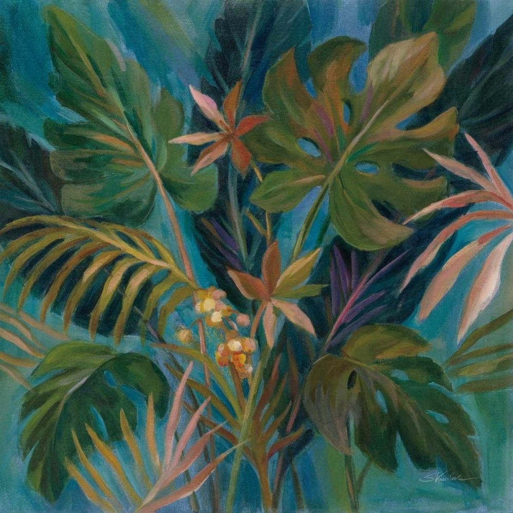 Midnight Tropical Leaves by Silvia Vassileva-VARPDX67913 Image 1