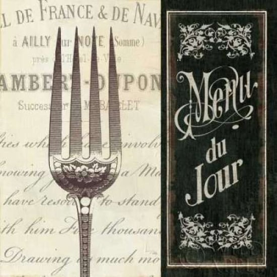 French Menu II Poster Print by Pela Studio-VARPDX6823 Image 1