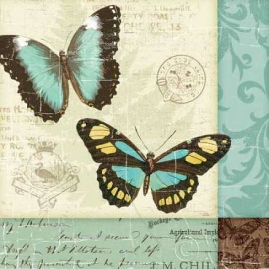 Butterfly Patchwork II Poster Print by Pela Studio-VARPDX6873 Image 2