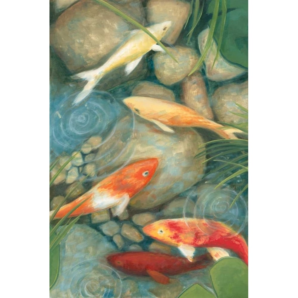 Reflecting Koi I Poster Print - Megan Meagher-VARPDX68767Z Image 1