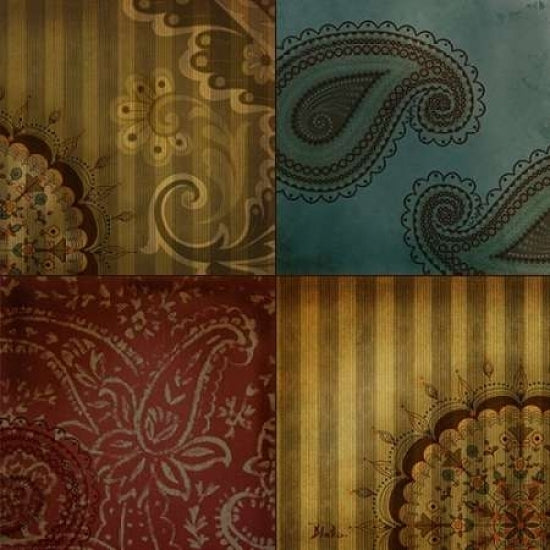 Paisley Squares I Poster Print by Patricia Pinto-VARPDX6898 Image 2