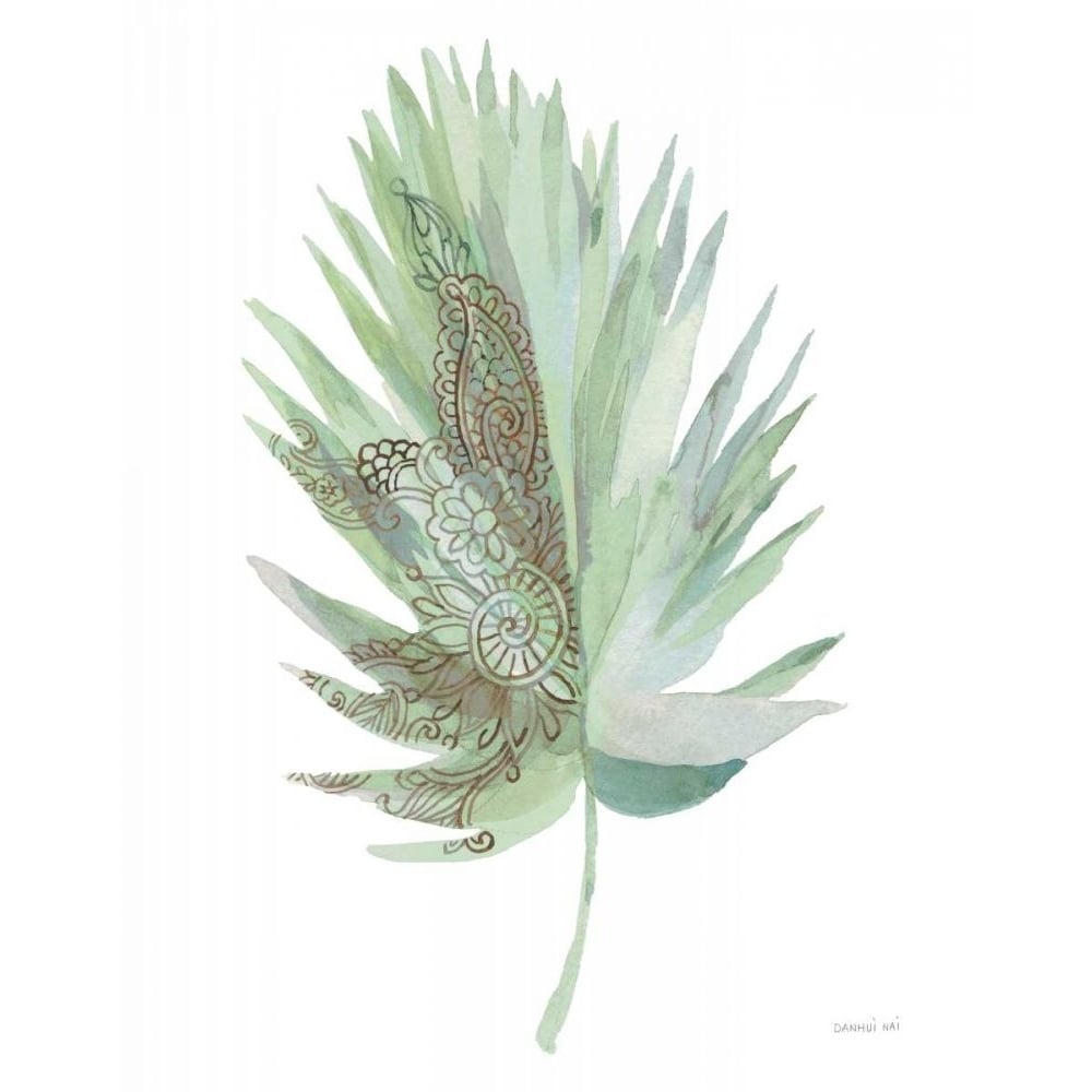 Boho Tropical Leaf IV Green by Danhui Nai-VARPDX69185 Image 1