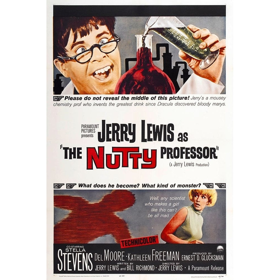 The Nutty Professor-1962 Poster Print - Hollywood Archive Vintage-VARPDX69242 Image 1