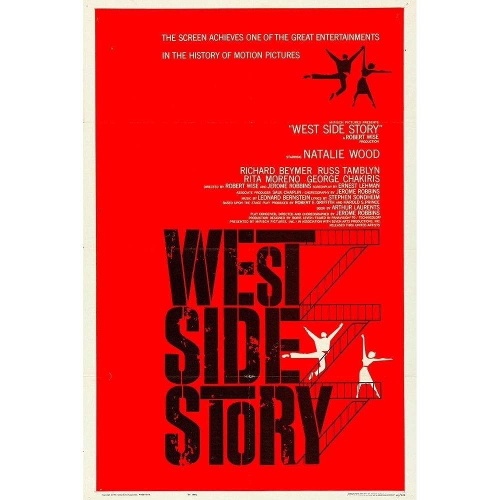 West Side Story-1961 Poster Print - Hollywood Archive Vintage-VARPDX69281 Image 1