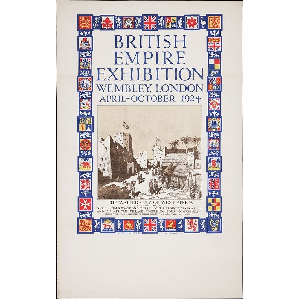 British Empire Exhibition-1924-West Africa Poster Print - Fair Posters Worlds-VARPDX69396 Image 1