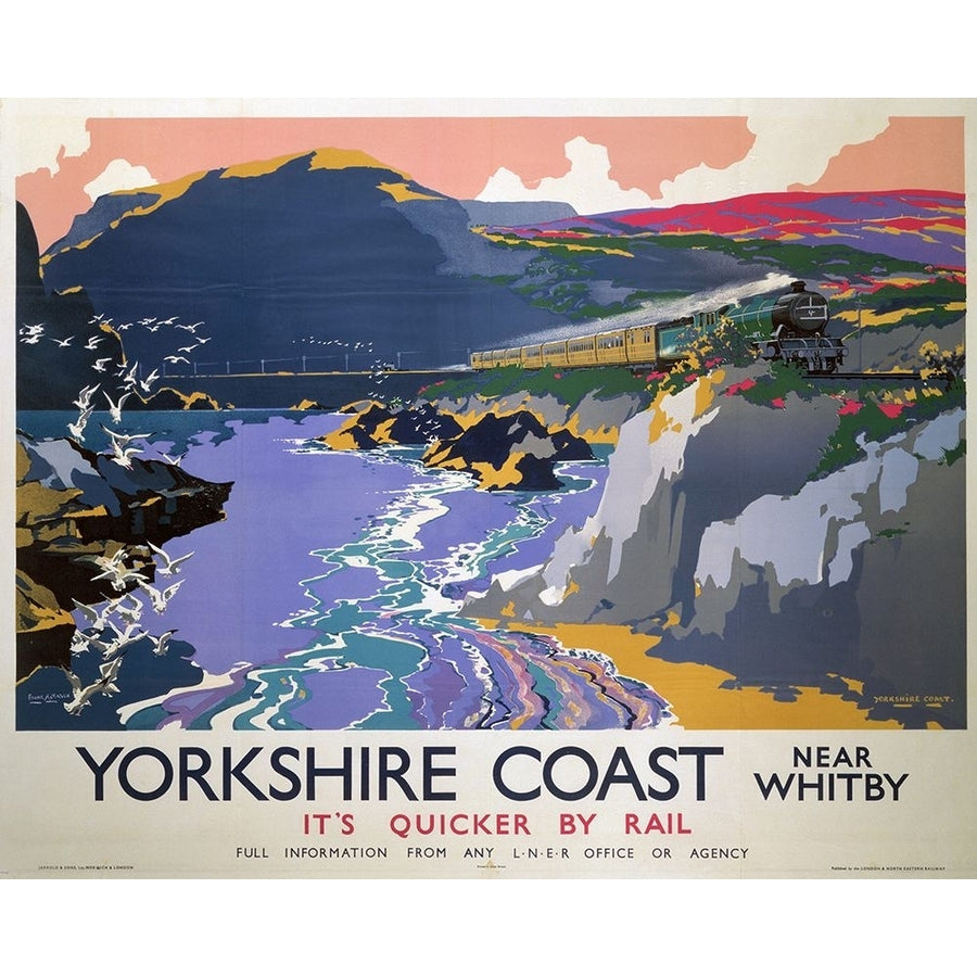 Yorkshire by Rail Poster Poster Print - Travel Posters Vintage-VARPDX69628 Image 1