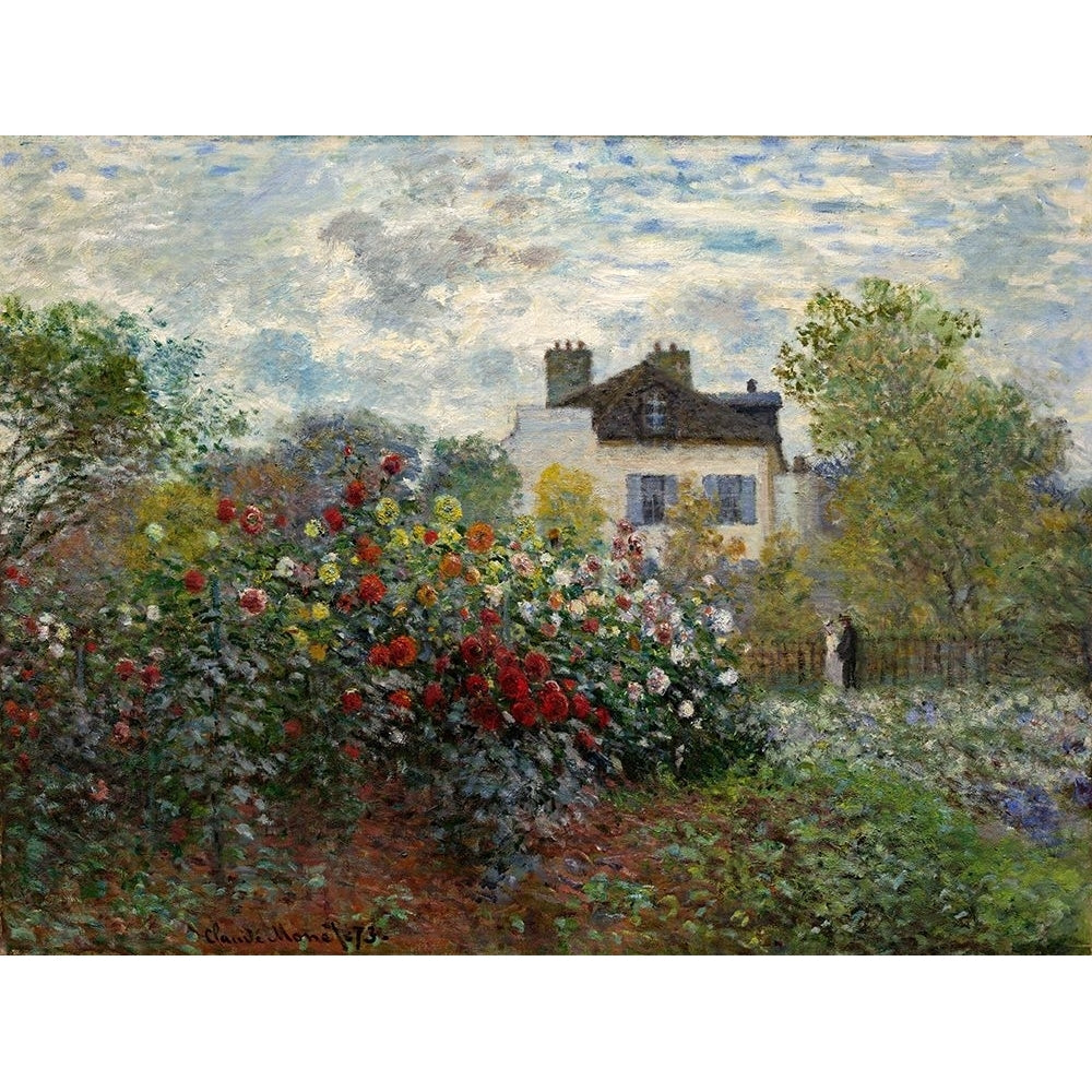 The Artists Garden at Argenteuil Poster Print - Cluade Monet-VARPDX69817 Image 1