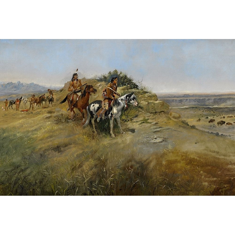 Buffalo Hunt Poster Print - Charles Marion Russell-VARPDX69821 Image 1