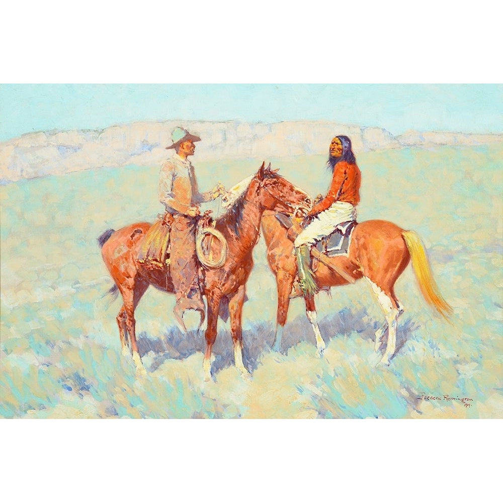 Casuals on the Range Poster Print - Frederic Remington-VARPDX69854 Image 1