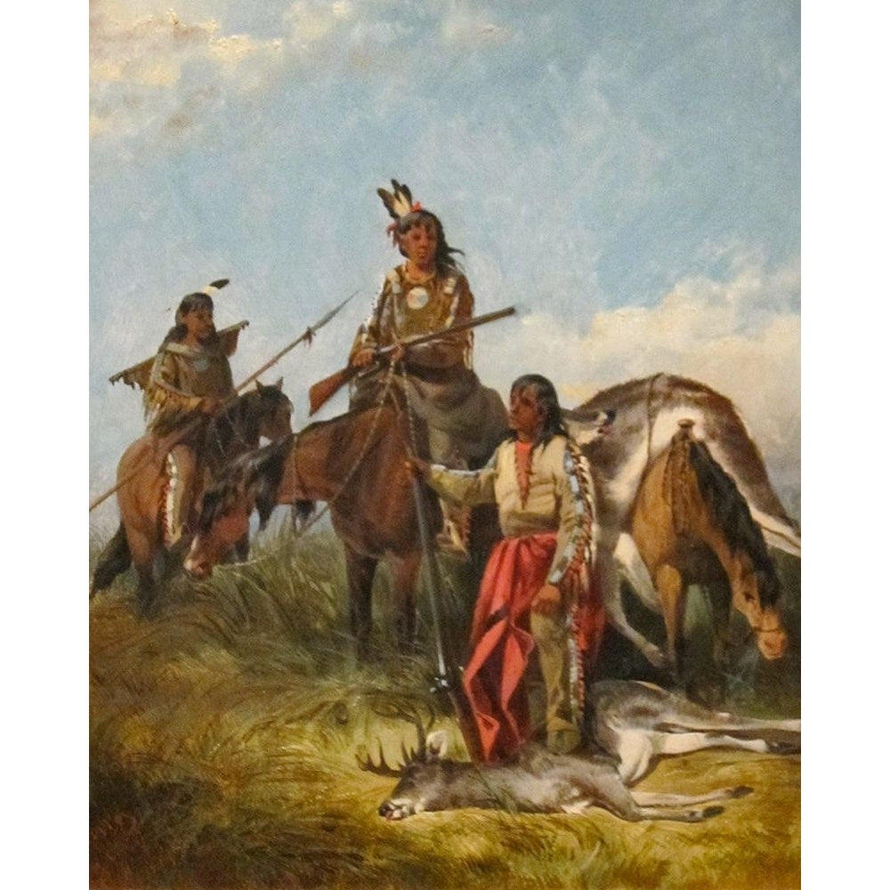 Indians Hunting Poster Print - John Mix Stanley-VARPDX69932 Image 1